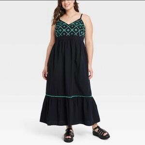NWT Ava & Viv Black Sundress